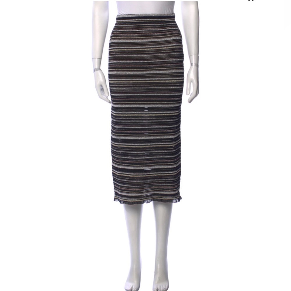 Herve Leger- Black & Metallic Skirt